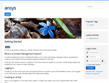 Tablet Screenshot of ansysgmbh.com